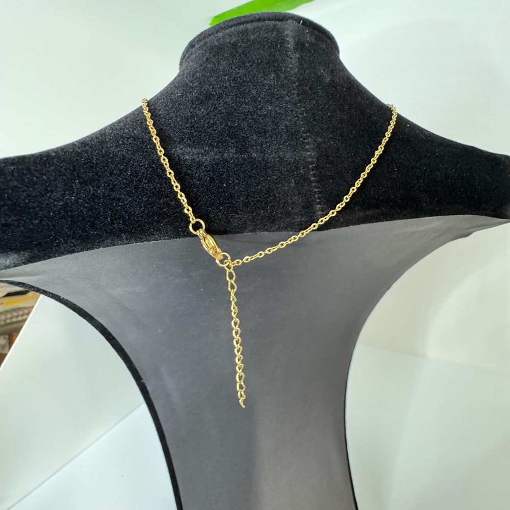 Gold Opal Stone Necklace - Picture 6 of 6